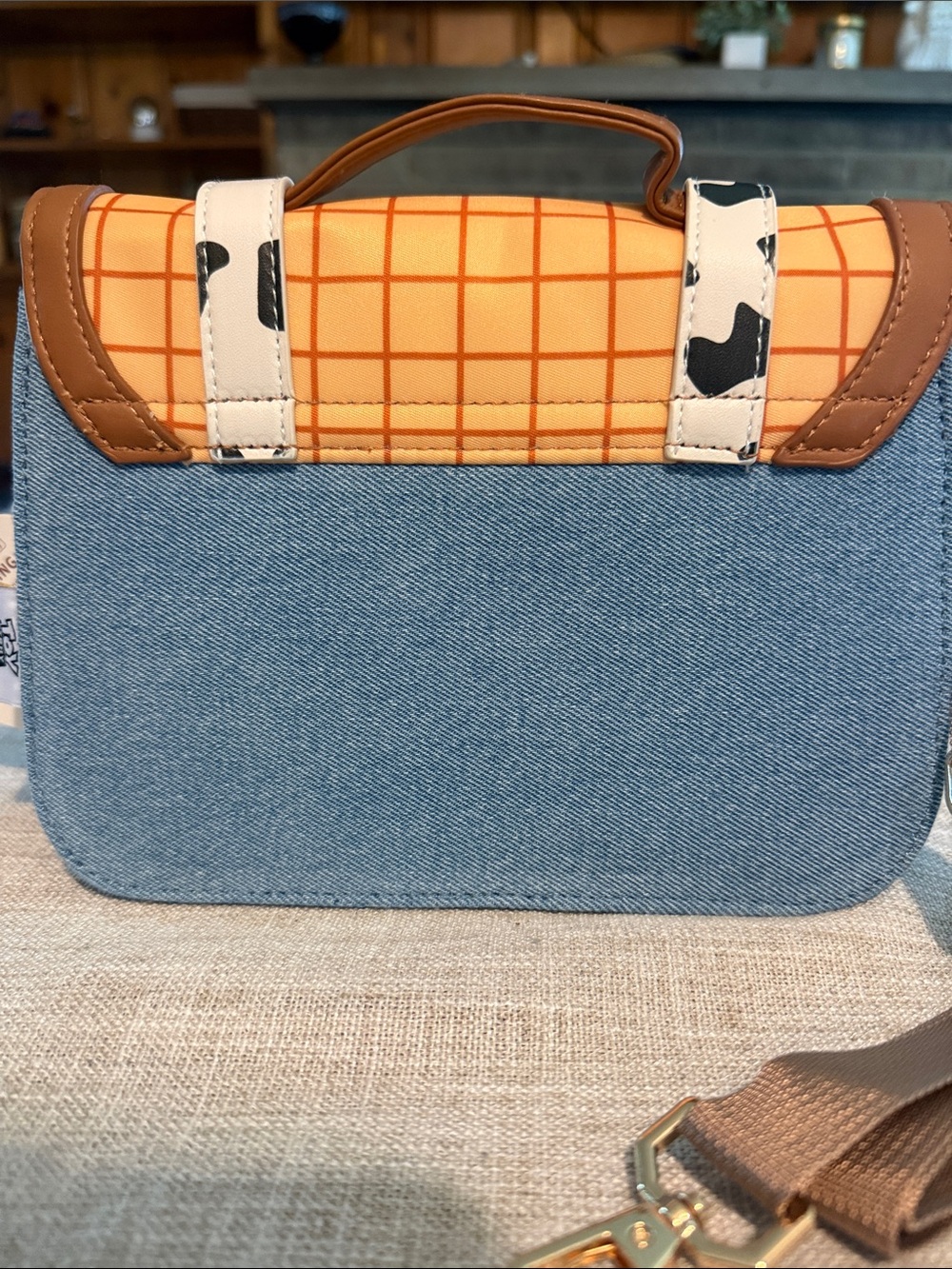 Disney Woody Mini Crossbody Bag - Yellow, Blue & Brown - Picture 5 of 7